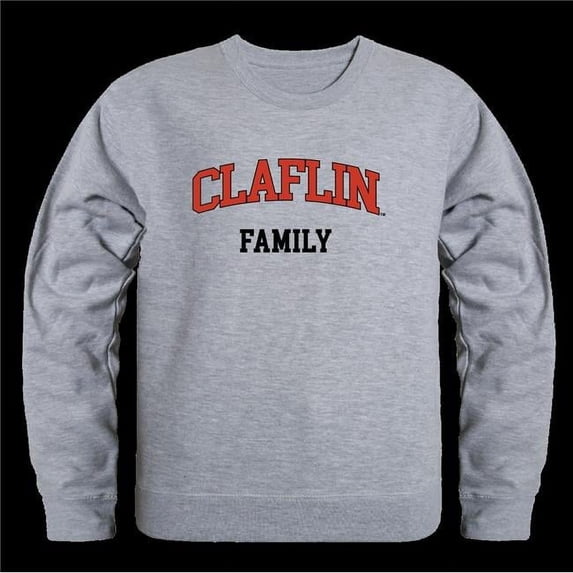 Claflin University Panthers Family Crewneck Sweatshirt, Heather Grey - Small