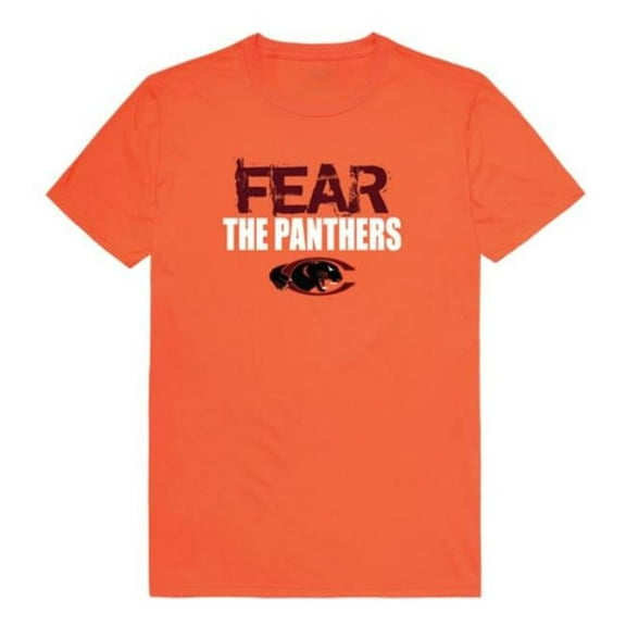 Claflin University Panthers Fear College T-Shirt, Orange - Small