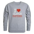 thumbnail image 1 of Claflin University Panthers I Love Crewneck Sweatshirt, Heather Grey - Large, 1 of 1