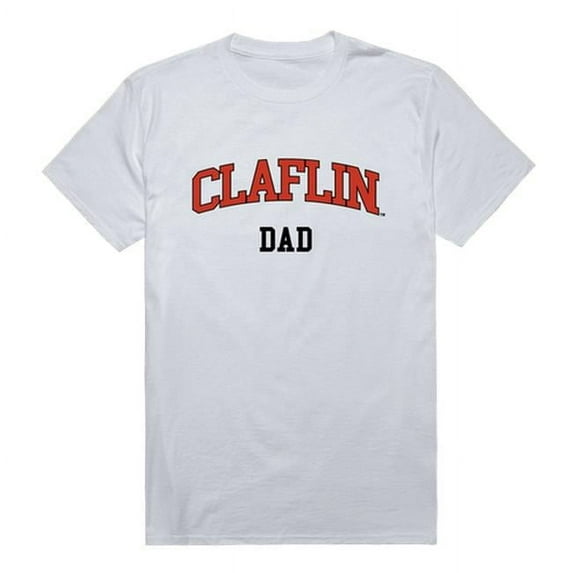 Claflin University Panthers Short Sleeve College Dad T-Shirt, White - 2XL