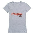 thumbnail image 1 of Claflin University Panthers Women Script Short Sleeve T-Shirt, Heather Grey - Medium, 1 of 1