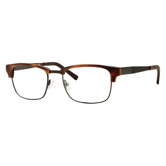 Claiborne 247 Full Rim Rectangular Brown Havana Eyeglasses