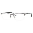 thumbnail image 1 of Claiborne 252 Semi-Rimless Rectangular Matte Gray Eyeglasses, 1 of 2