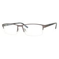 thumbnail image 1 of Claiborne 254 Semi-Rimless Rectangular Matte Gray Eyeglasses, 1 of 2
