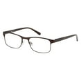 thumbnail image 1 of Claiborne 256 Full Rim Rectangular Dark Brown Eyeglasses, 1 of 2
