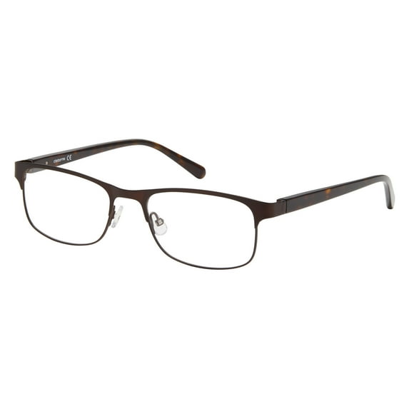 Claiborne 256 Full Rim Rectangular Dark Brown Eyeglasses
