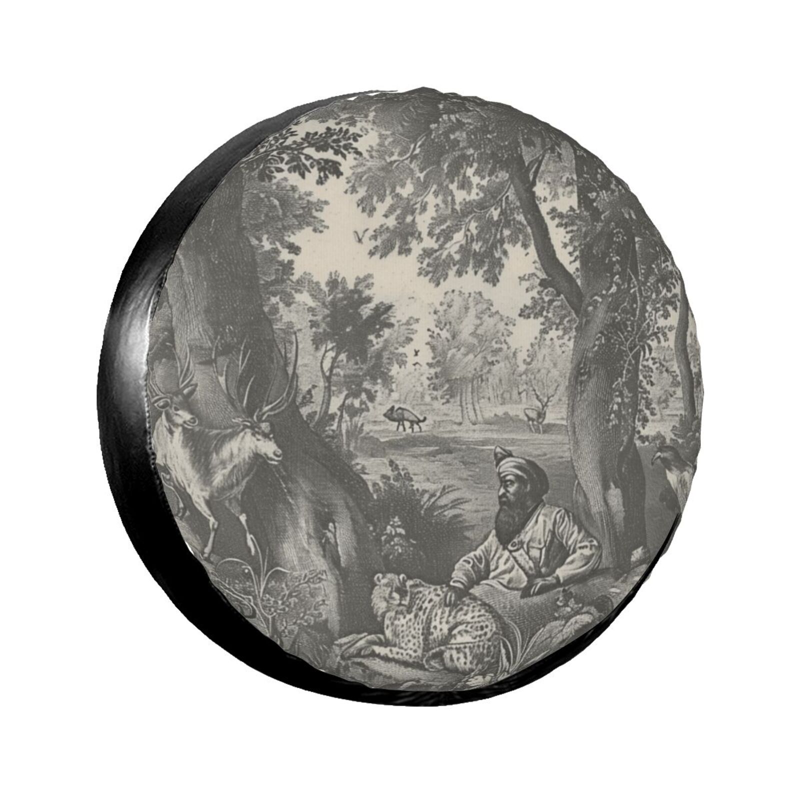 Claical animal and plant patten Spare tire cover wheel protector