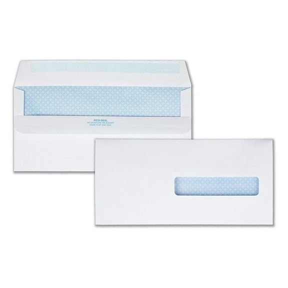 Claim Form Envelopes #10 1/2, 500 Count - CMS-1500 Compatible, Self Seal, Security Tinted, 4-1/2 x 9-1/2 Inch, 24lb White
