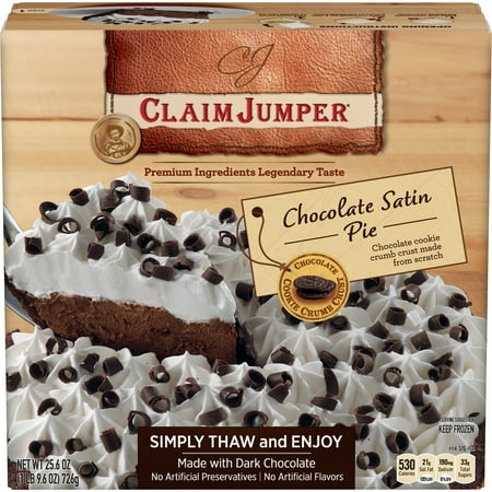 Claim Jumper Chocolate Satin Pie Frozen Dessert, 25.6 Ounce