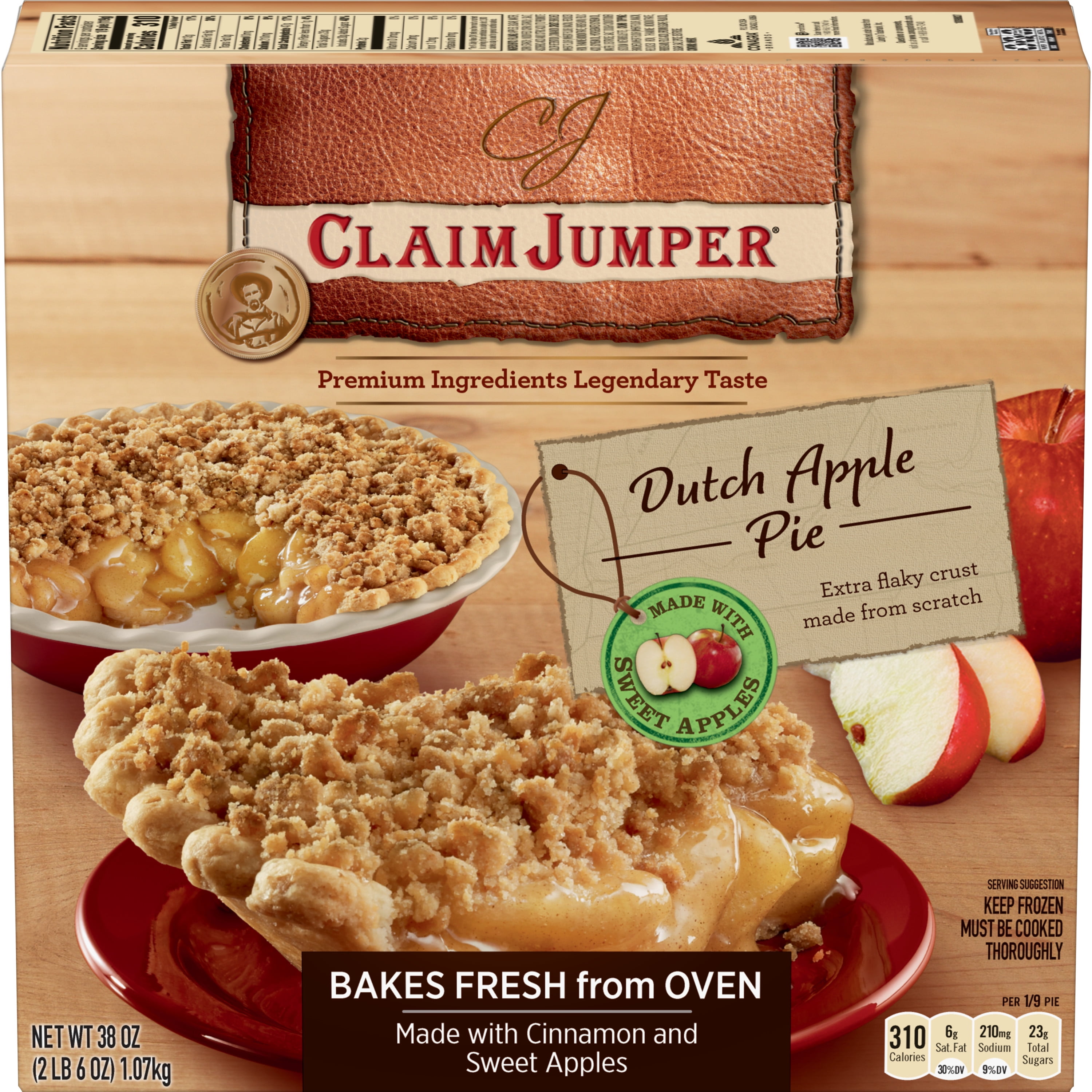 Claim Jumper Dutch Apple Pie Frozen Dessert, 38 Ounce