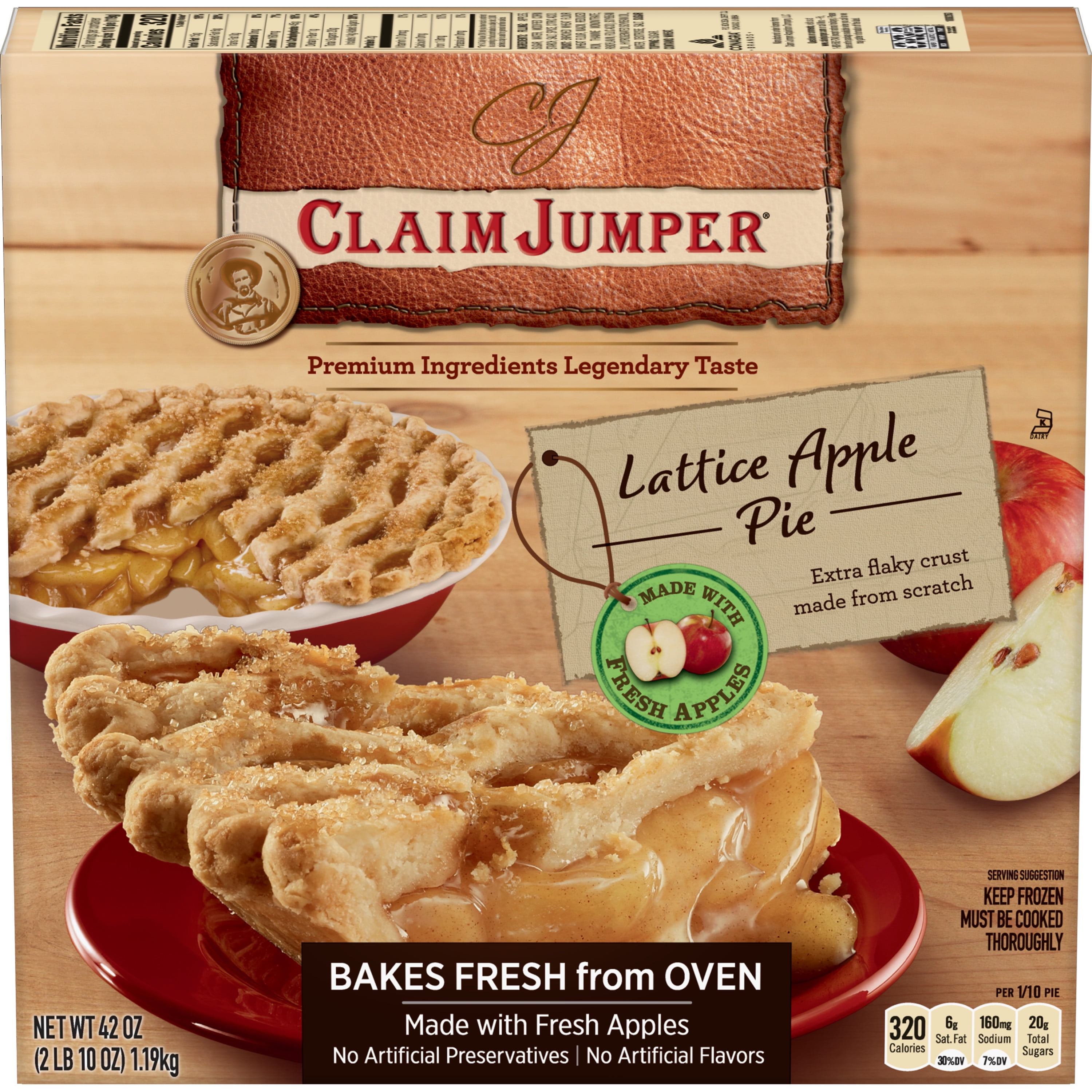 Claim Jumper Lattice Apple Pie Frozen Dessert, 42 Oz