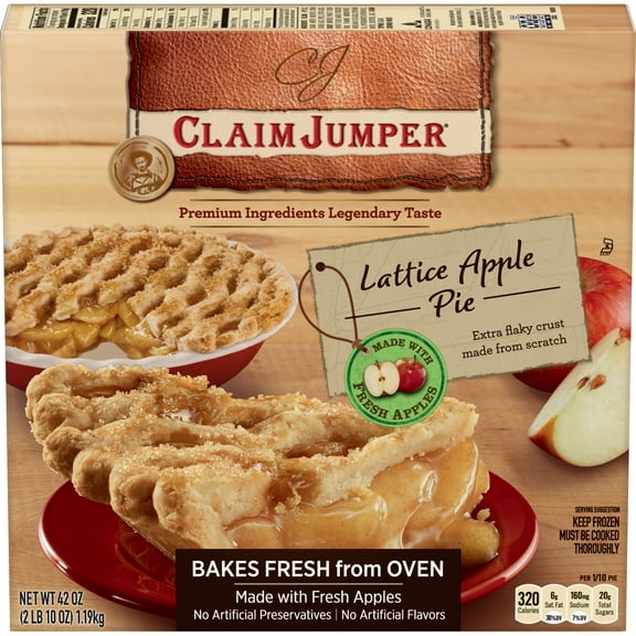 Claim Jumper Lattice Apple Pie Frozen Dessert, 42 Oz