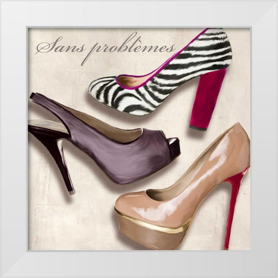 Clair, Michelle 15x15 White Modern Wood Framed Museum Art Print Titled - Sans problemes