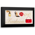thumbnail image 1 of Clair, Michelle 24x14 Black Modern Framed Museum Art Print Titled - I Love Fashion, 1 of 5