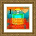thumbnail image 1 of Clair, Michelle 26x26 Gold Ornate Wood Framed with Double Matting Museum Art Print Titled - I Love my Perfume, 1 of 4