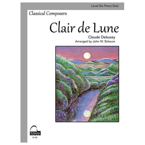 Clair de Lune: Schaum Level Six Piano Solo