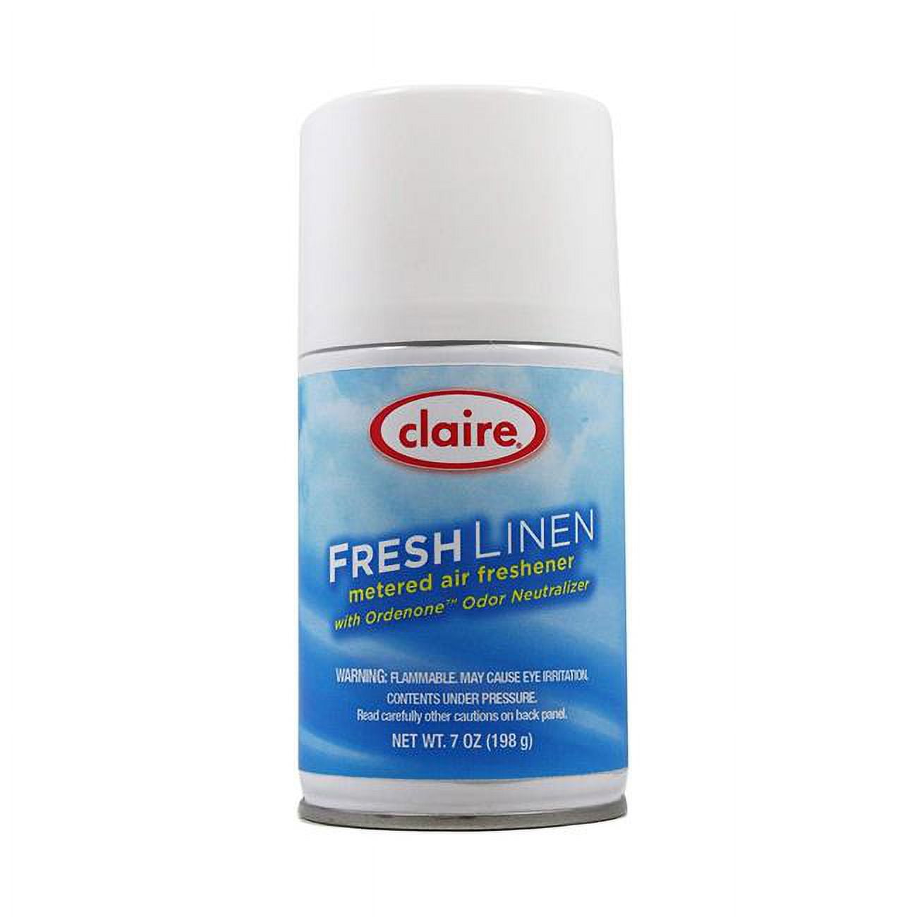 Claire 110 7 Oz. Fresh Linen Metered Air Freshener Aerosol Can