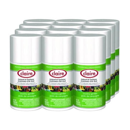 PLZ CGC118 11 oz Metered Air Freshener Aerosol Spray - Country Garden - Pack of 12