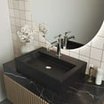 thumbnail image 1 of Claire 20 Rectangle Ceramic Vessel Sink, Matte Black, 1 of 11