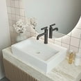 thumbnail image 1 of Claire 20 Rectangle Ceramic Vessel Sink, Matte White, 1 of 11