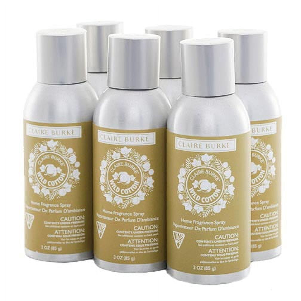 Claire Burke Vapourri Home Fragrance Spray 3 Oz. Box of 6 Wild Cotton
