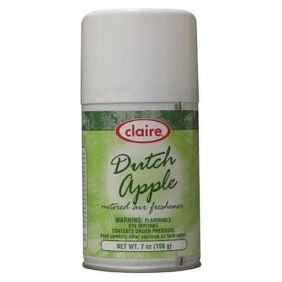 Claire Metered Air Freshener with Ordenone - Aerosol - 6000 ft - 7 fl oz (0.2 quart) - Dutch Apple - 30 Day - 12 / Carton - Odor Neutralizer