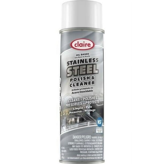 Claire CGCCL841 15 oz Stainless Steel Polish - Pack of 12