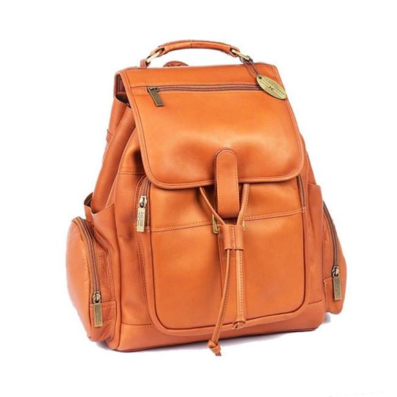 Claire Chase 332E Uptown Bak-Pak - Saddle - 17in. x 15.5in. x 8in.