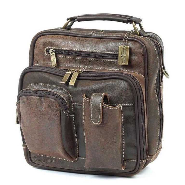 Claire Chase Uptown Backpack Dark Brown Distressed Leather Claire Chase Jumbo Leather Backpack 329 Leather Laptop Backpack main image 3