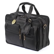 ClaireChase Executive Carrying Case Briefcase for 17" Notebook, Black