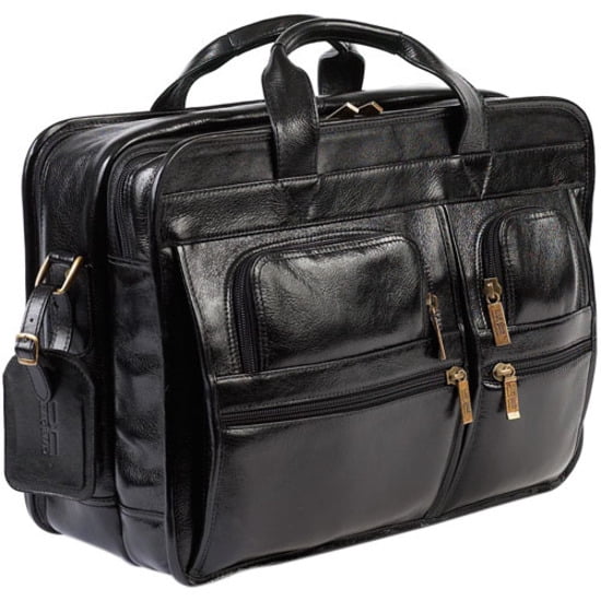 ClaireChase Executive Carrying Case (Briefcase) for 17" Notebook, Black