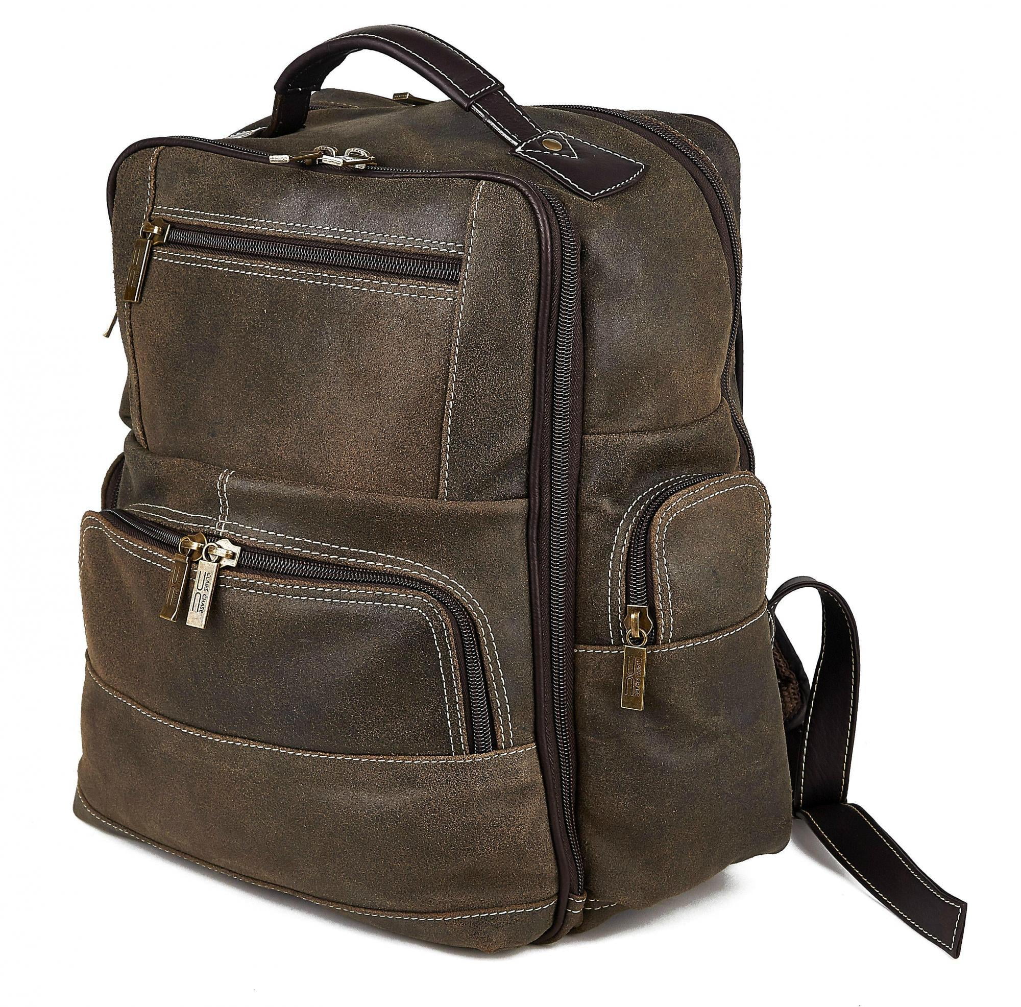 claire chase leather jumbo backpack 329E-black Uptown Back Pack unused item Claire Chase Executive Multipurpose Backpack-2,