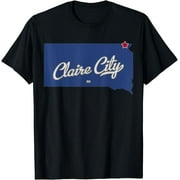 Claire City South Dakota SD Map T-Shirt