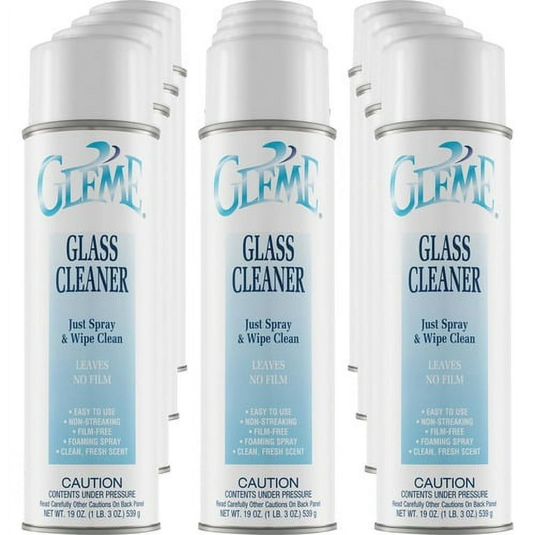 Claire Gleme Glass Cleaner - Ready-To-Use - 20 fl oz (0.6 quart) - 19 oz (1.19 lb)Can - 12 / Dozen - Long Lasting, Non-drip, Non-streaking, Ammonia-free, Quick Drying, Pleasant Scent, Rinse-free - White Claire Gleme Glass Cleaner - Ready-To-Use - 20 fl oz (0.6 quart) - 19 oz (1.19 lb)Can - 12 / Dozen - Long Lasting, Non-drip, Non-streaking, Ammonia-free, Quick Drying, Pleasant Scent, Rinse-free - White