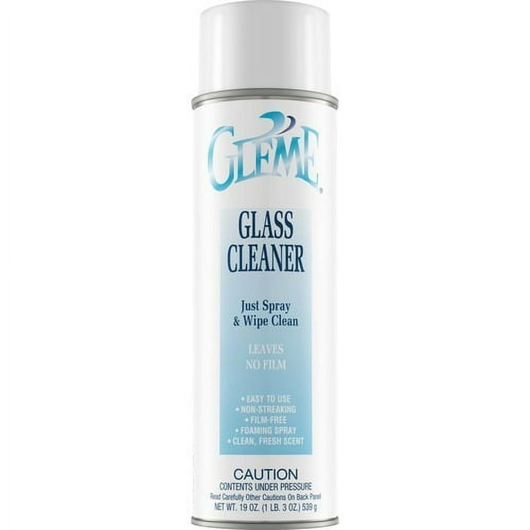 Claire Gleme Glass Cleaner - Ready-To-Use - 20 fl oz (0.6 quart) - 19 oz (1.19 lb)Can - 12 / Dozen - Long Lasting, Non-drip, Non-streaking, Ammonia-free, Quick Drying, Pleasant Scent, Rinse-free - White Claire Gleme Glass Cleaner - Ready-To-Use - 20 fl oz (0.6 quart) - 19 oz (1.19 lb)Can - 12 / Dozen - Long Lasting, Non-drip, Non-streaking, Ammonia-free, Quick Drying, Pleasant Scent, Rinse-free - White