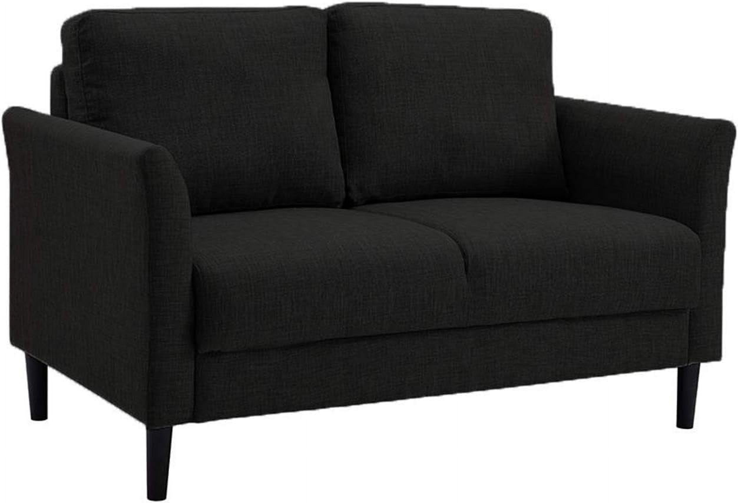 Claire Linen Fabric Loveseat, Mini Sofa Sleeper Loveseat, Small Sofa