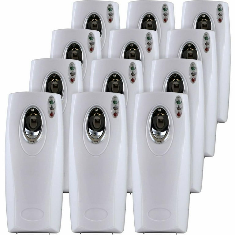 Claire Metered Air Freshener Dispenser - 0.13 Hour, 0.25 Hour, 0.50 Hour - Wall - 2 x C Battery - 1 Each - White Claire Metered Air Freshener Dispenser - 0.13 Hour, 0.25 Hour, 0.50 Hour - Wall - 2 x C Battery - 1 Each - White