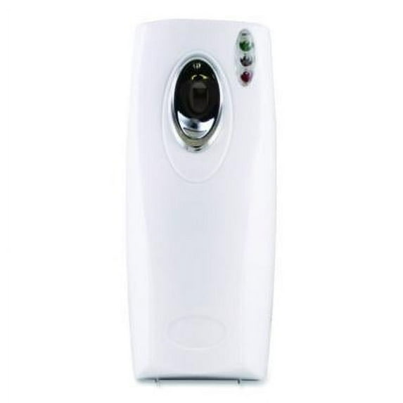 Claire Metered Air Freshener Dispenser, 0.13 Hour, 0.25 Hour, 0.50 Hour, Wall, 2 x C Battery, White