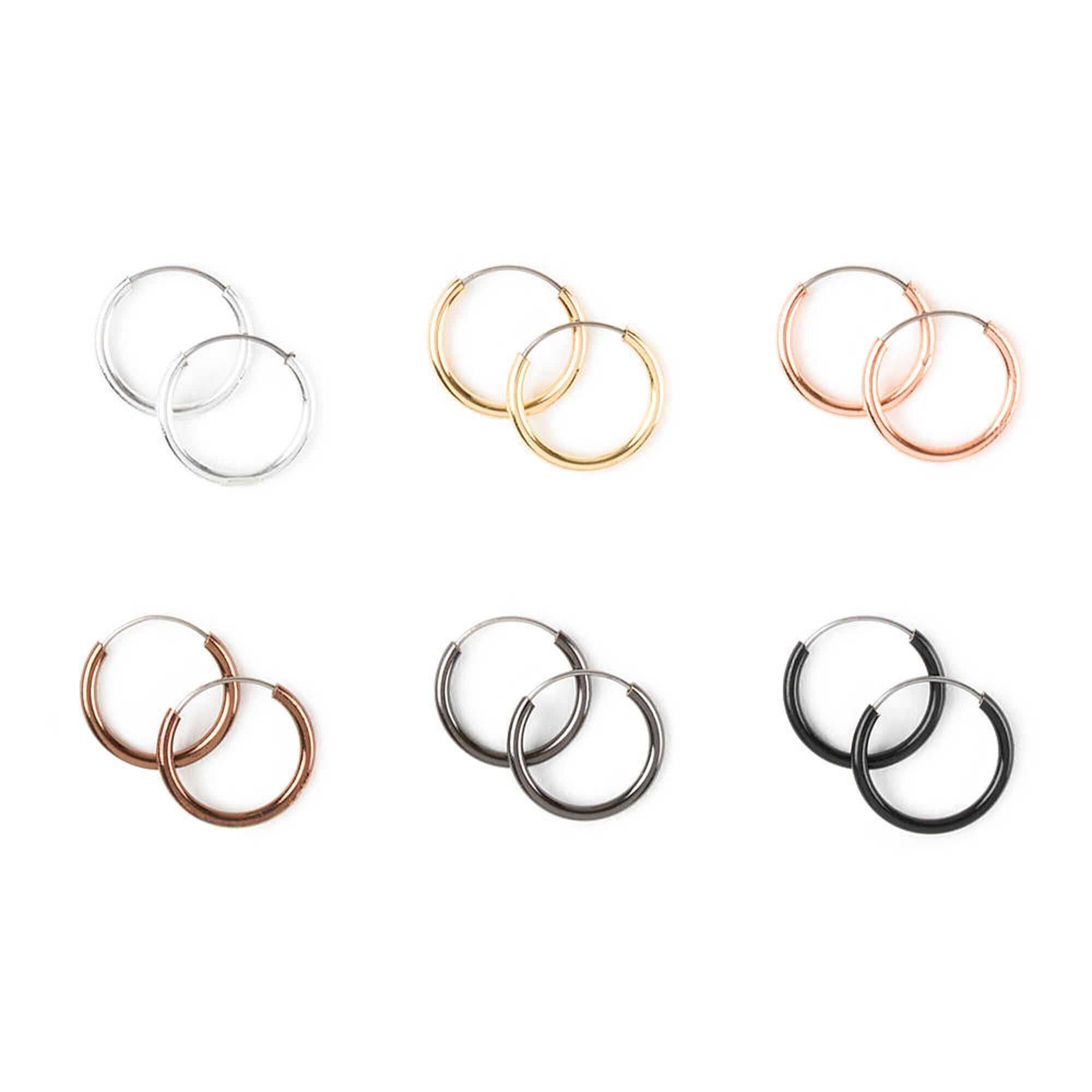 Triple Color Big Size Hoop Earrings