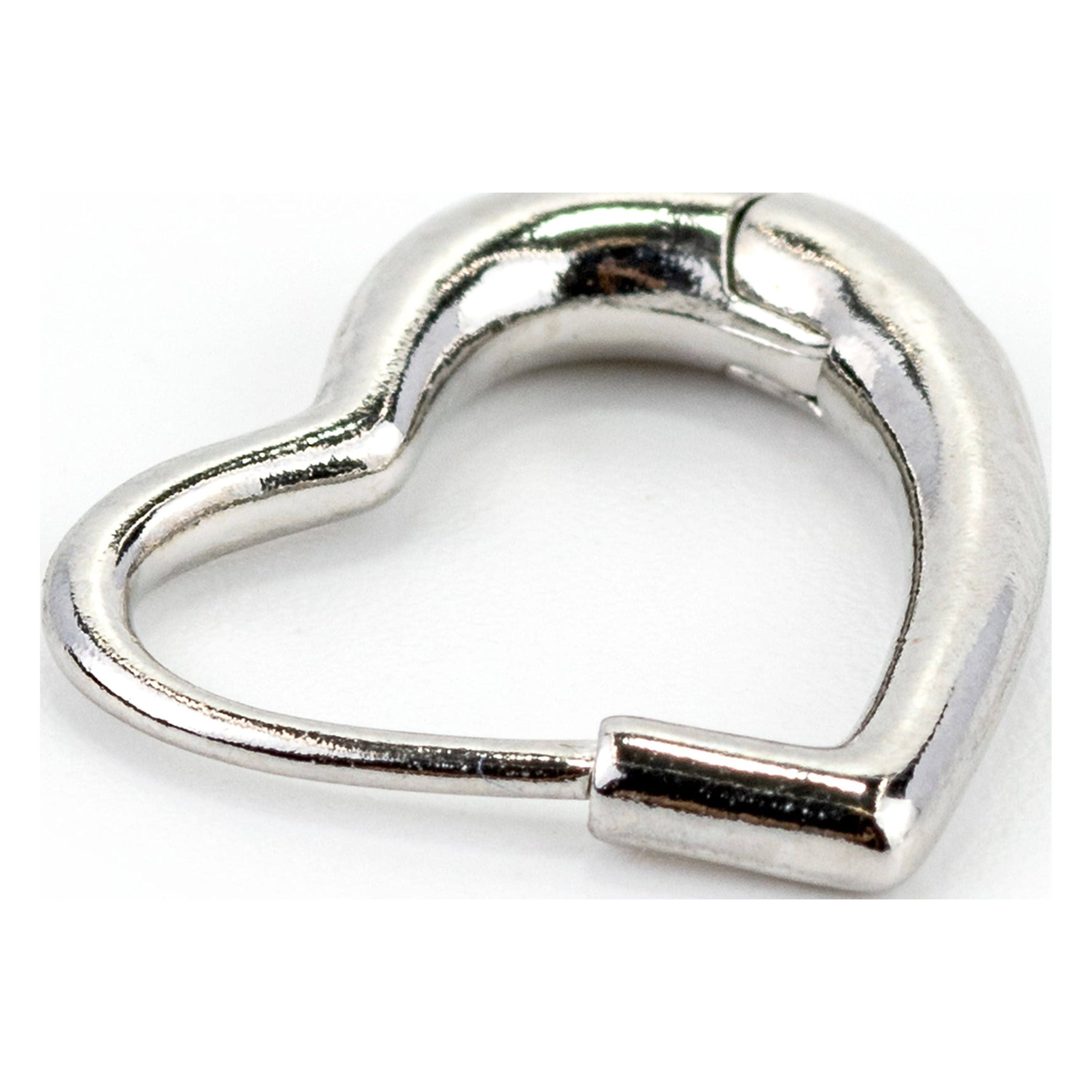 Claire's Unisex Adult Silver 20G Heart Cartilage Clicker Earring