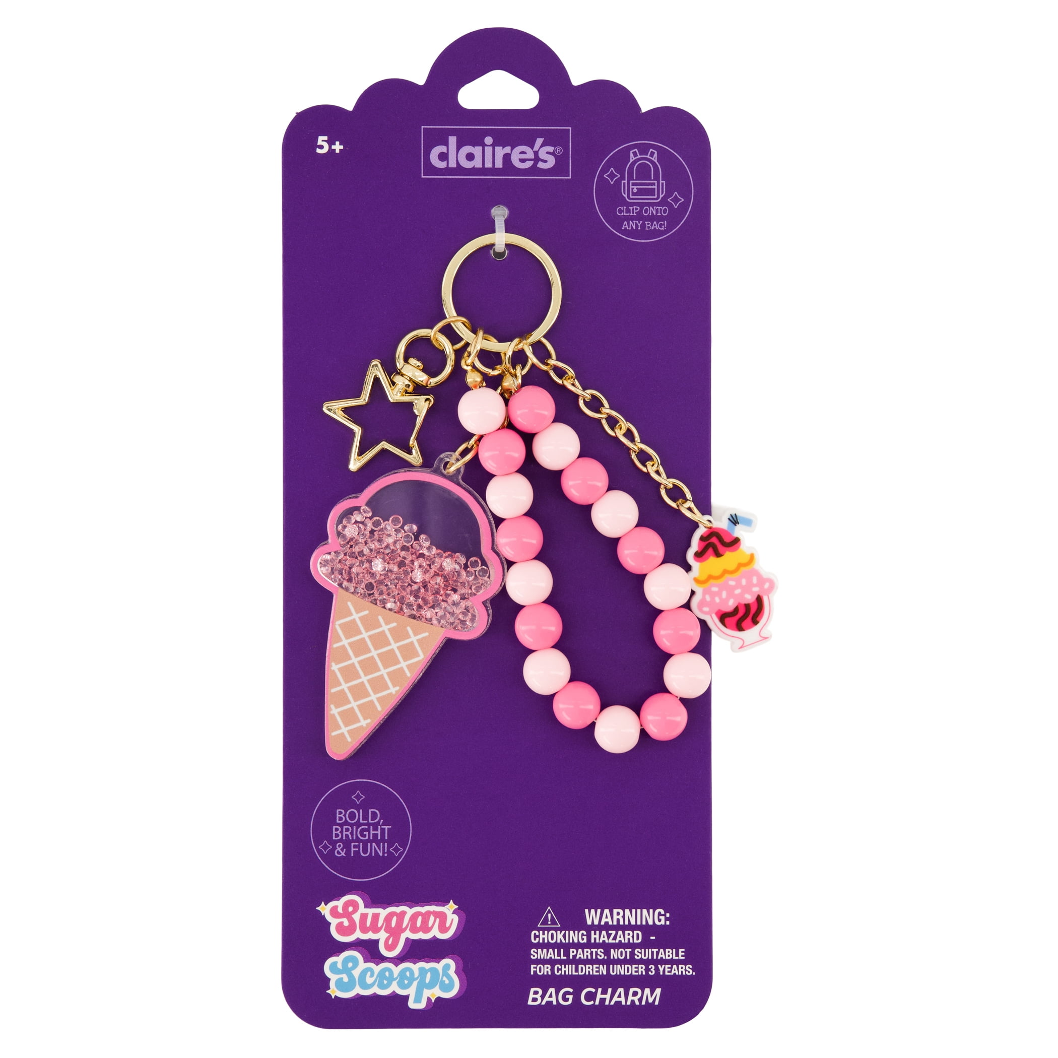 Claire's Bag Charm - Sundae Sprinkles