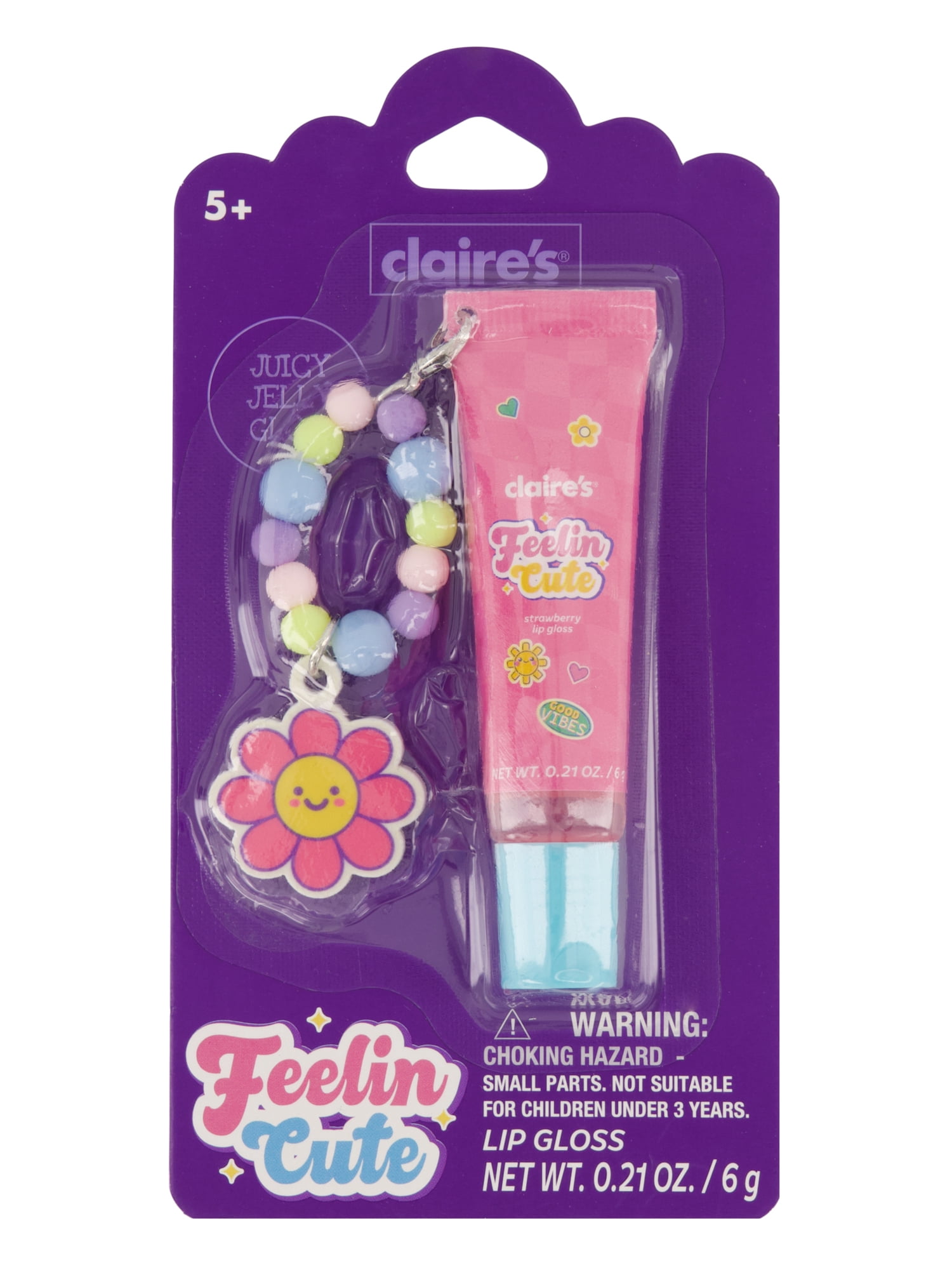 Claire's Berry Kiss Lip Gloss - Strawberry