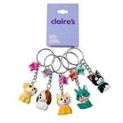 CLAIRE'S Girls Best Friends Forever Pizza Keychain Set, 5-Pack, Children's, Small