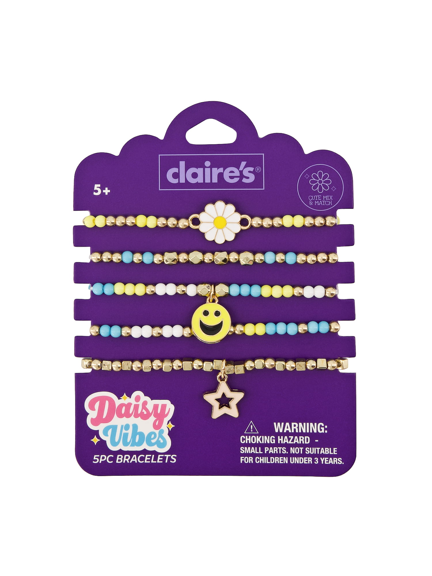 Claire's Best Friends Bracelet Set - Daisy, 5 pcs