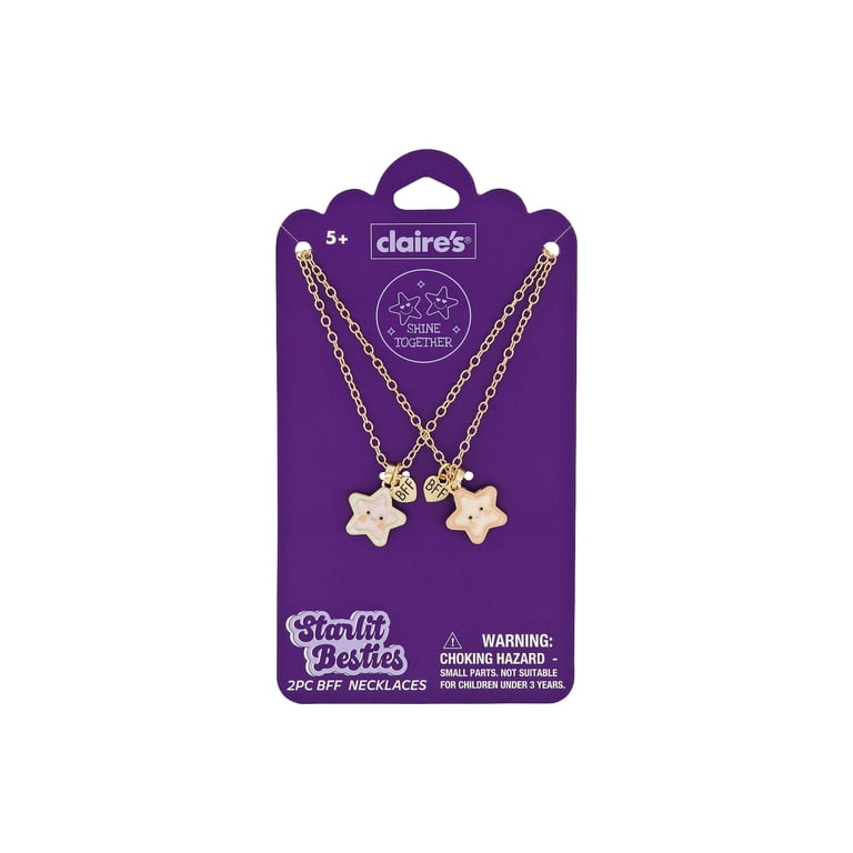 Claire's Best Friends Necklace Set - Stars, 2pcs - Walmart.com