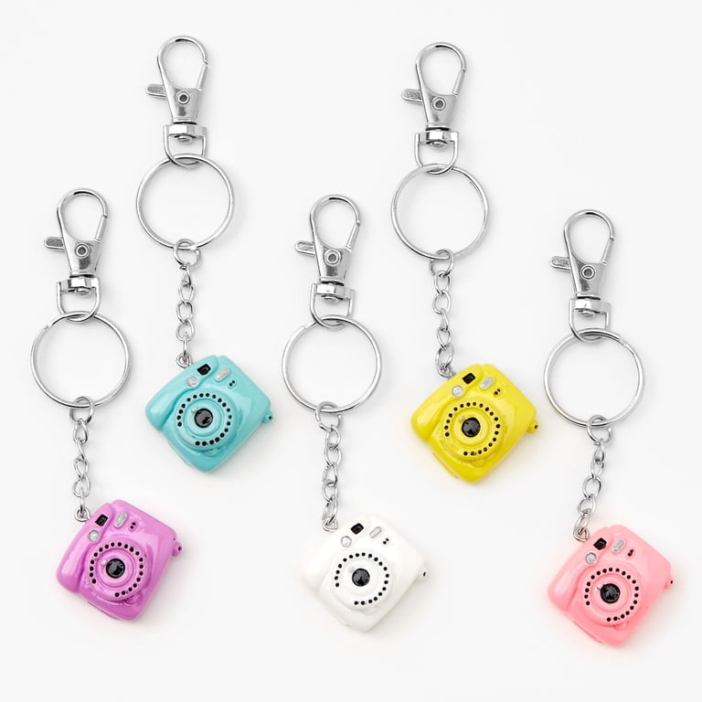 Claire's Best Friends Rainbow Photo Keychains - 5 Pack, Metal for