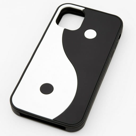 Claire's Black & White Yin Yang Phone Case - Fits Apple iPhone® 11
