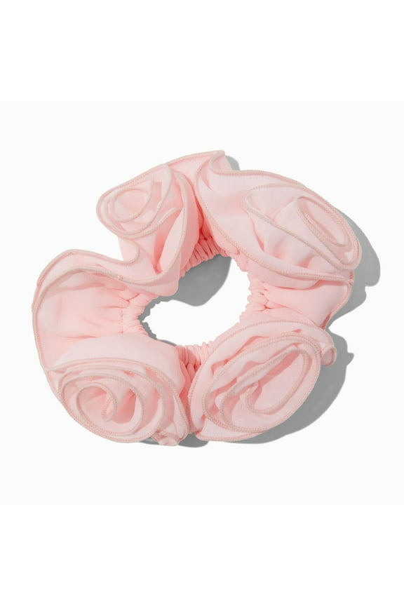 Blush Pink Sheer Rose Scrunchie for All Ages