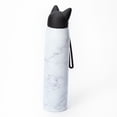 thumbnail image 1 of Claire's Cat Ears Marble Print Metal Water Bottle, 13.5 Fluid Oz - White, 1 of 3