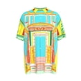 thumbnail image 1 of The House of Divino ADS-3MCSDS08-06CG5-FFFFFF-5XL Claires Classical Clown Short Sleeve Button Shirts - 5XL, 1 of 5